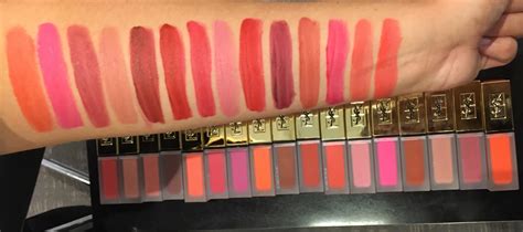 ysl tatouage couture swatches 16